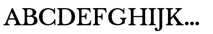 Vescura Medium Font UPPERCASE