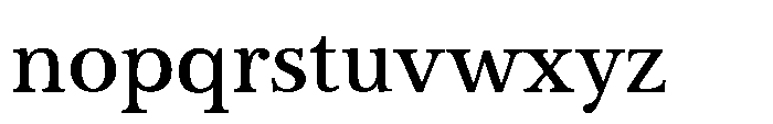 Vescura Medium Font LOWERCASE