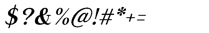 Vescura Variable Italic Font OTHER CHARS