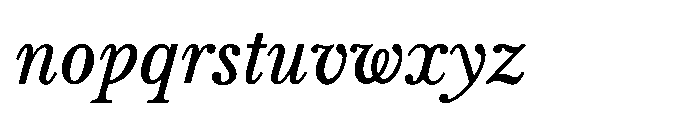 Vescura Variable Italic Font LOWERCASE