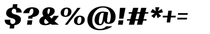 Vespera Black Italic Font OTHER CHARS