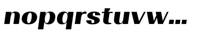 Vespera Black Italic Font LOWERCASE