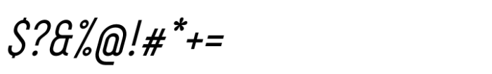 Vespino Italic Font OTHER CHARS