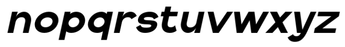 Vestica Neue Black Slant Font LOWERCASE