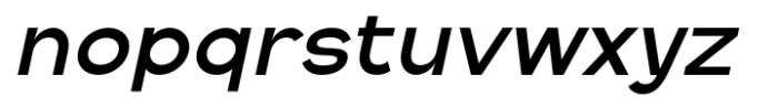 Vestica Neue Bold Slant Font LOWERCASE