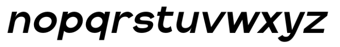 Vestica Neue Extra Bold Slant Font LOWERCASE