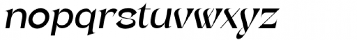 Vestige Grotesk Italic Font LOWERCASE