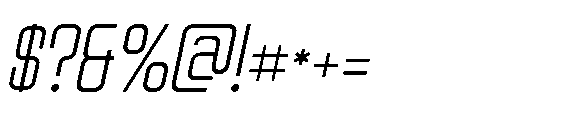 Vesue Italic Font OTHER CHARS