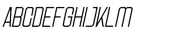 Vesue Italic Font UPPERCASE