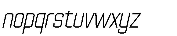 Vesue Italic Font LOWERCASE