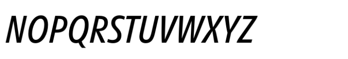 Veto Sans Condensed Italic Font UPPERCASE