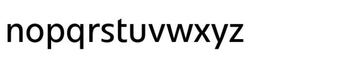 Veto Sans Regular Font LOWERCASE