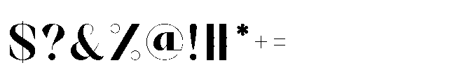 Vetro Font OTHER CHARS