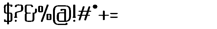 Vexlar Font OTHER CHARS