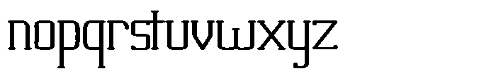 Vexlar Font LOWERCASE