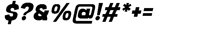 Vexora Italic Font OTHER CHARS
