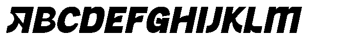 Vexora Italic Font UPPERCASE