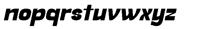 Vexora Italic Font LOWERCASE