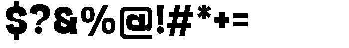 Vexora Regular Font OTHER CHARS