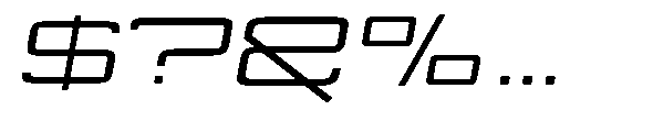 Vexora Variable Vexora Light Semi Expanded Slanted Font OTHER CHARS