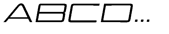 Vexora Variable Vexora Light Semi Expanded Slanted Font UPPERCASE
