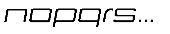 Vexora Variable Vexora Light Semi Expanded Slanted Font LOWERCASE