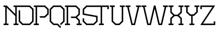 Vextor Regular Font UPPERCASE