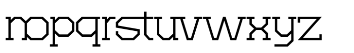 Vextor Regular Font LOWERCASE