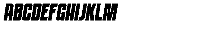 Veyron Slanted Font UPPERCASE