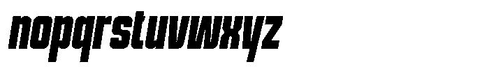 Veyron Slanted Font LOWERCASE
