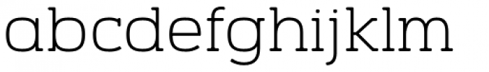 Vezus Serif Light Font LOWERCASE