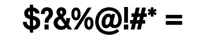 Vee Bold Font OTHER CHARS