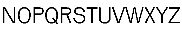 Vee Light Font UPPERCASE