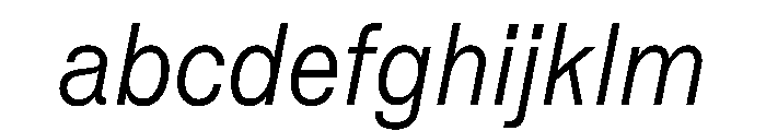 Vee LightItalic FONT