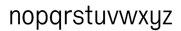 Vee Light Font LOWERCASE