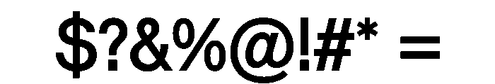 Vee Medium Font OTHER CHARS