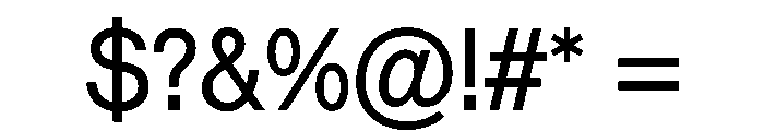 Vee Regular Font OTHER CHARS