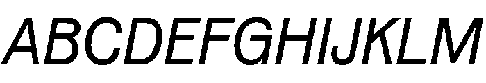 Vee RegularItalic Font UPPERCASE