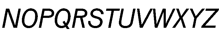 Vee RegularItalic Font UPPERCASE