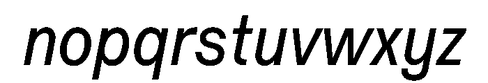 Vee RegularItalic Font LOWERCASE