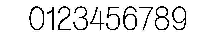 Vee Thin Font OTHER CHARS