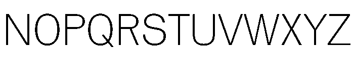 Vee Thin Font UPPERCASE
