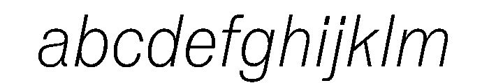 Vee ThinItalic FONT