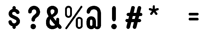 VellsMono Bold Font OTHER CHARS