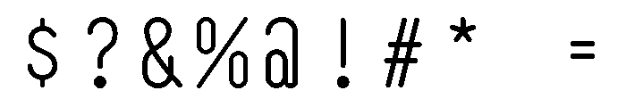 VellsMono Light Font OTHER CHARS
