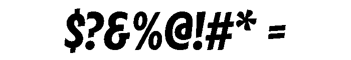 Velocity ExtraBold Font OTHER CHARS