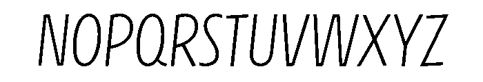 Velocity Light Font UPPERCASE