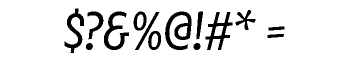Velocity Medium Font OTHER CHARS