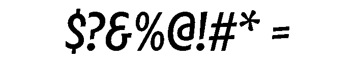 Velocity SemiBold Font OTHER CHARS
