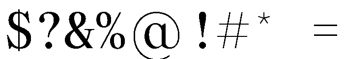 Velos Mono Font OTHER CHARS